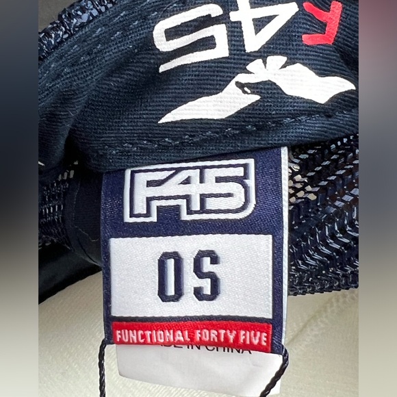 F45 Functional 45 Training Hat Trucker Mesh Snapback Hat New With Tags One Size - Picture 6 of 6